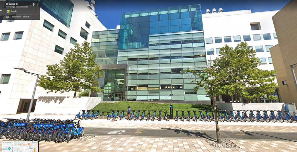 Street view of MIT Building 46